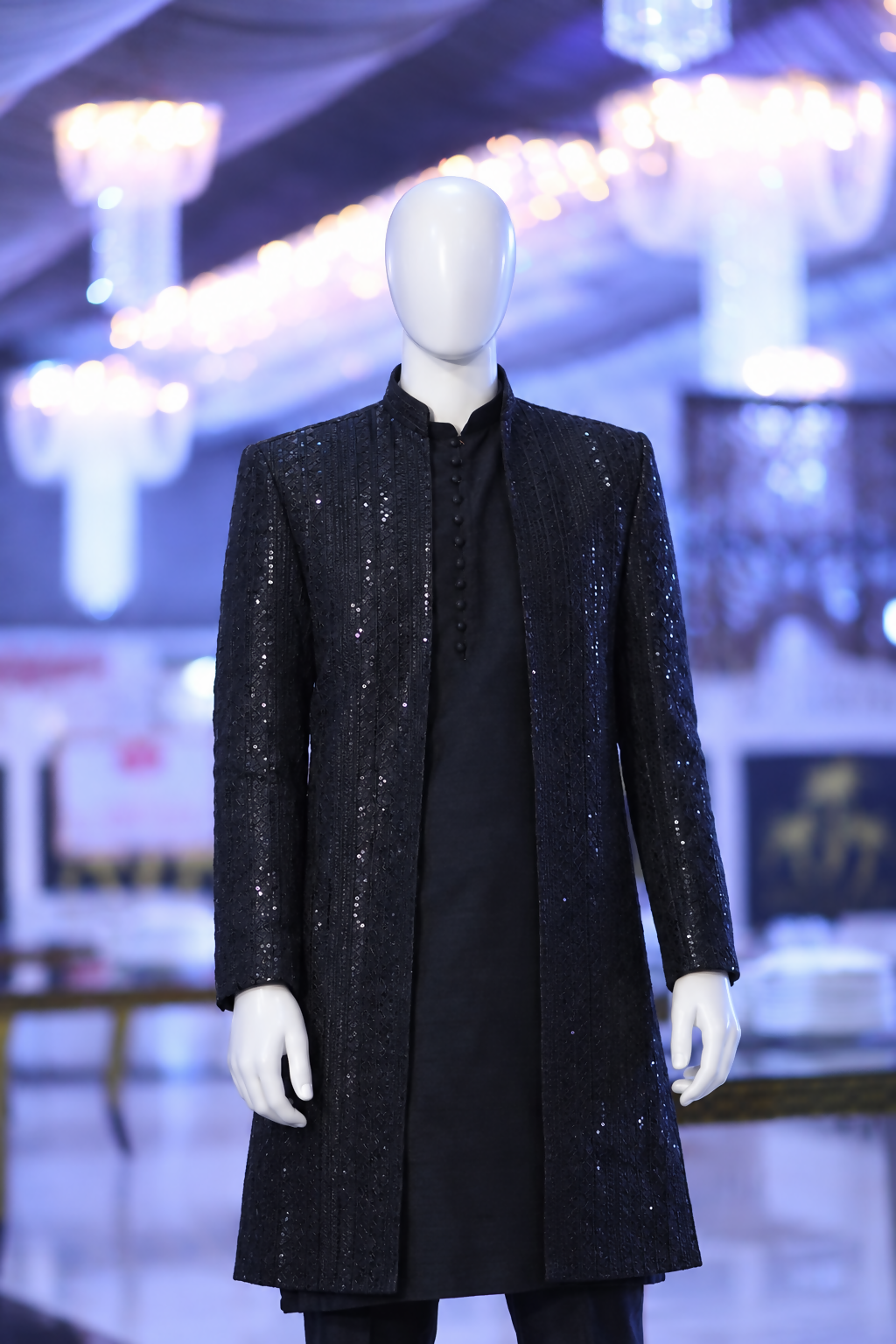 Elegant Long Coat | Men Jackets & Coats | Black | Medium & Large | Worn Once