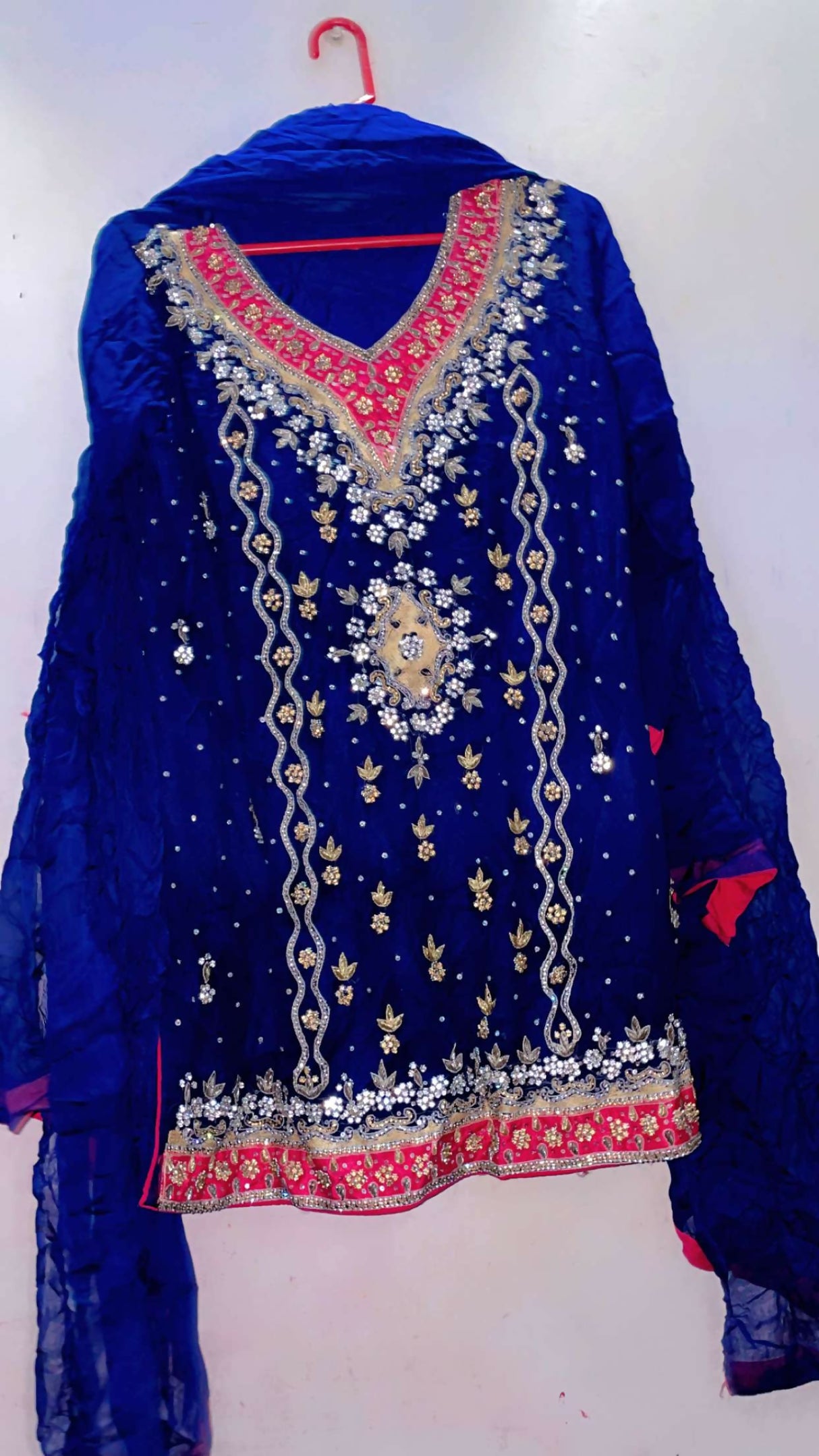 Blue 3Pc| Women Locally Made Formals | Medium | Preloved