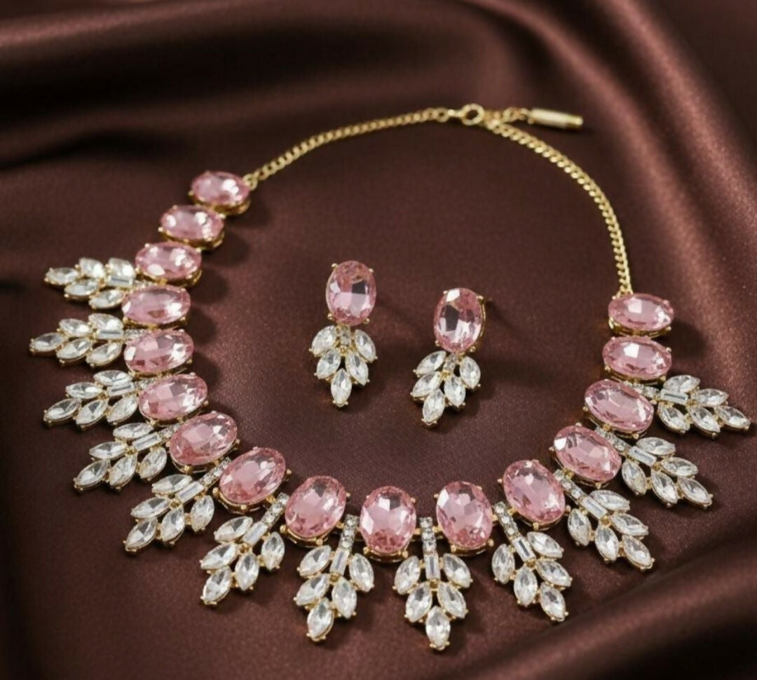 Oval Pear Necklace Set-059 | Women Jewelry | Wedding Jewelry & Sets | Brand New