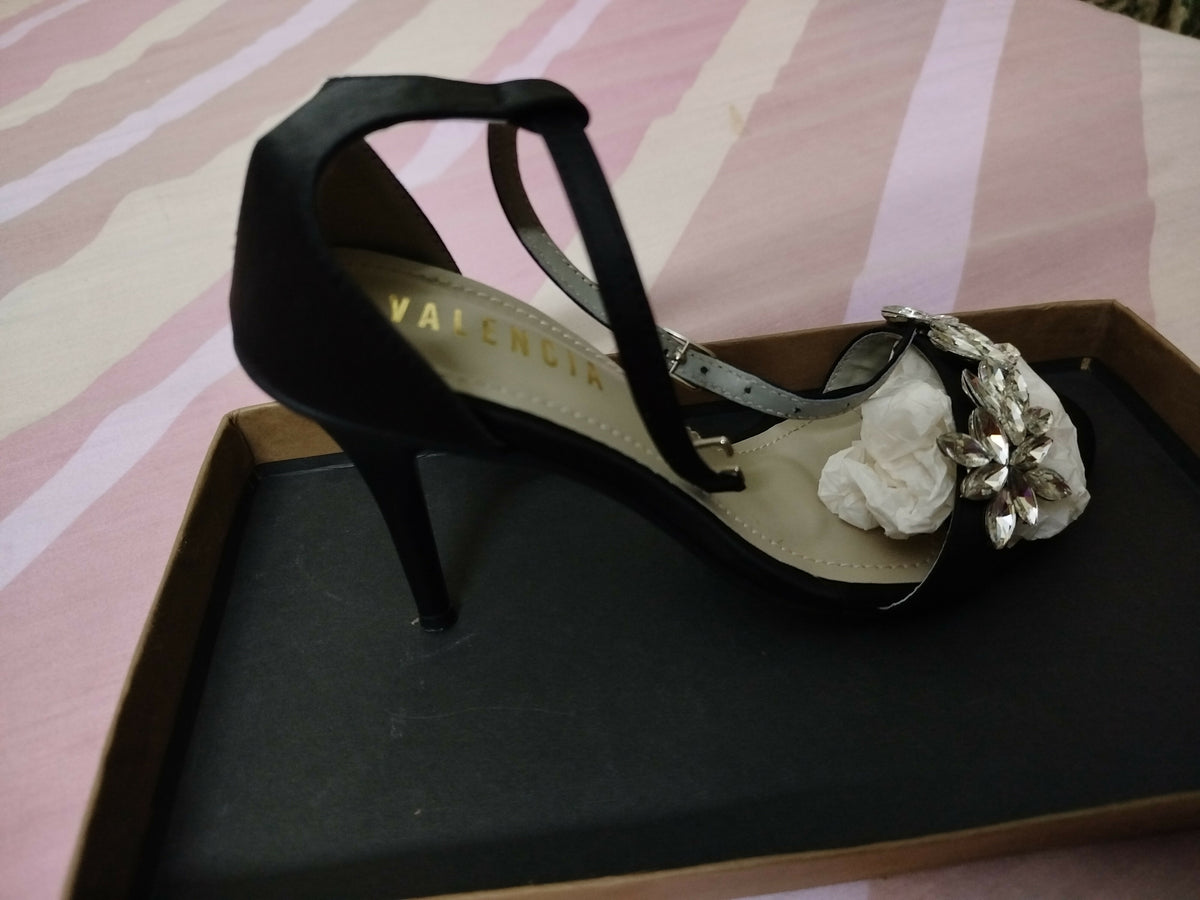 Valencia | Black Heels | Women Shoes | Heels | Size:38 | Brand New