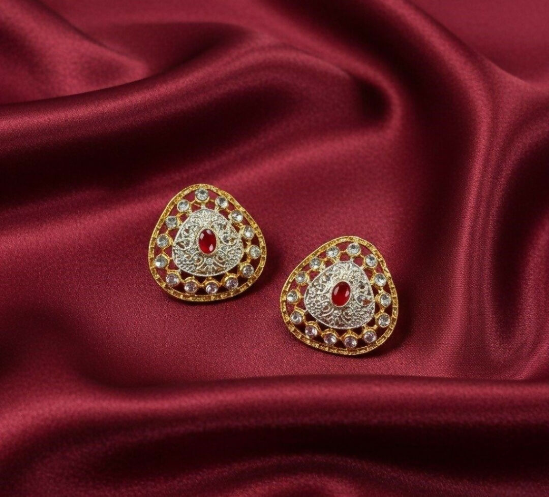 Oval Round Stone Tops-00301 | Women Jewelry | Earrings | Brand New