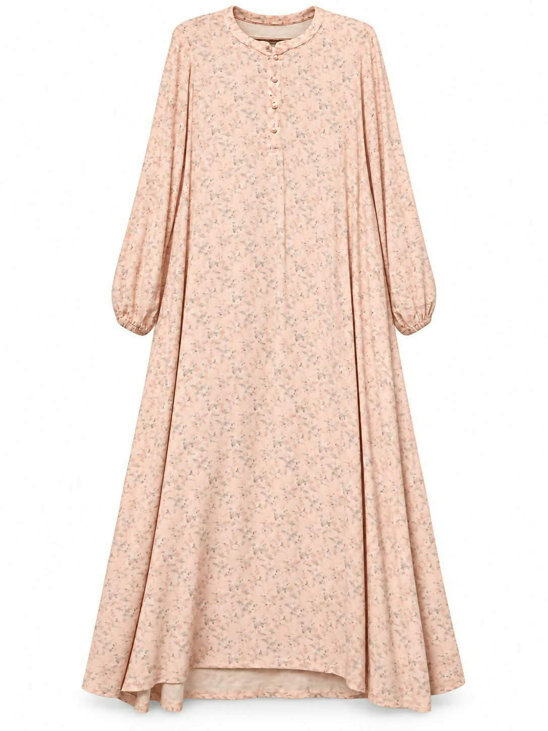 Tea Pink Floral Printed Frock | Women Frocks & Maxis | Large | Worn Once