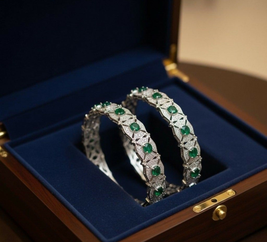 Round Flower Bangle Set-00008 | Women Jewelry | Bangles/Bracelets | Brand New