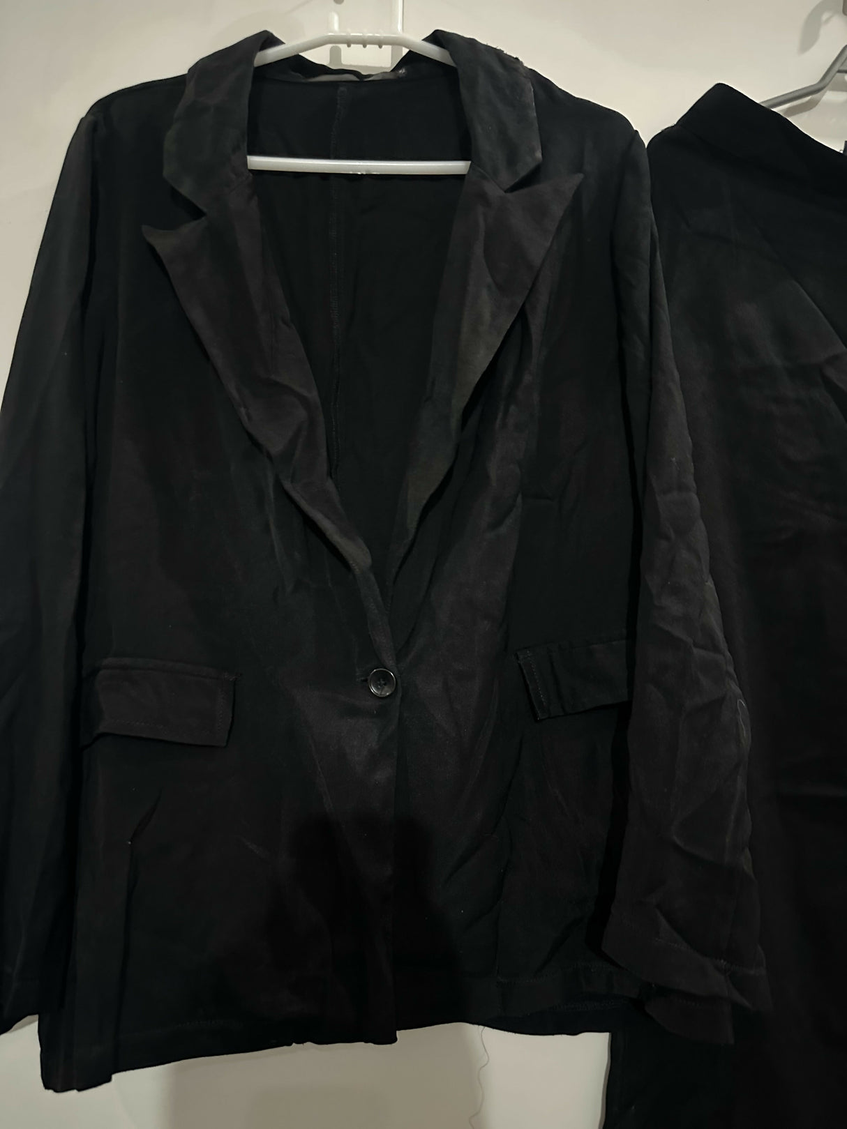 Negative Apparel |Black Pant Coat | Women Western | Medium | Preloved