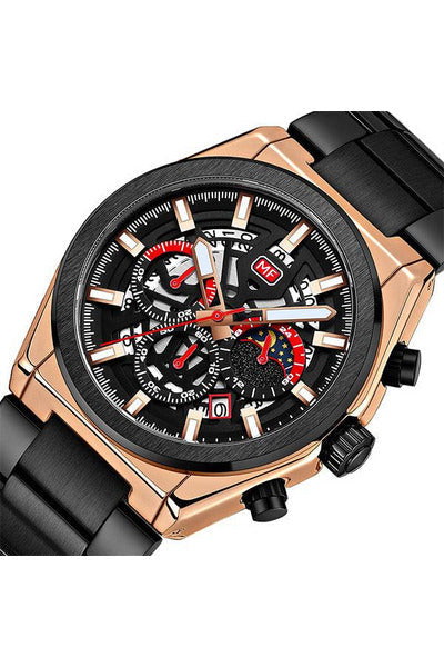 Buy Mini Focus Black Stainless Steel Black 41.9 mm Dial Quartz Gents Watch- MF0339G-03 in Pakistan