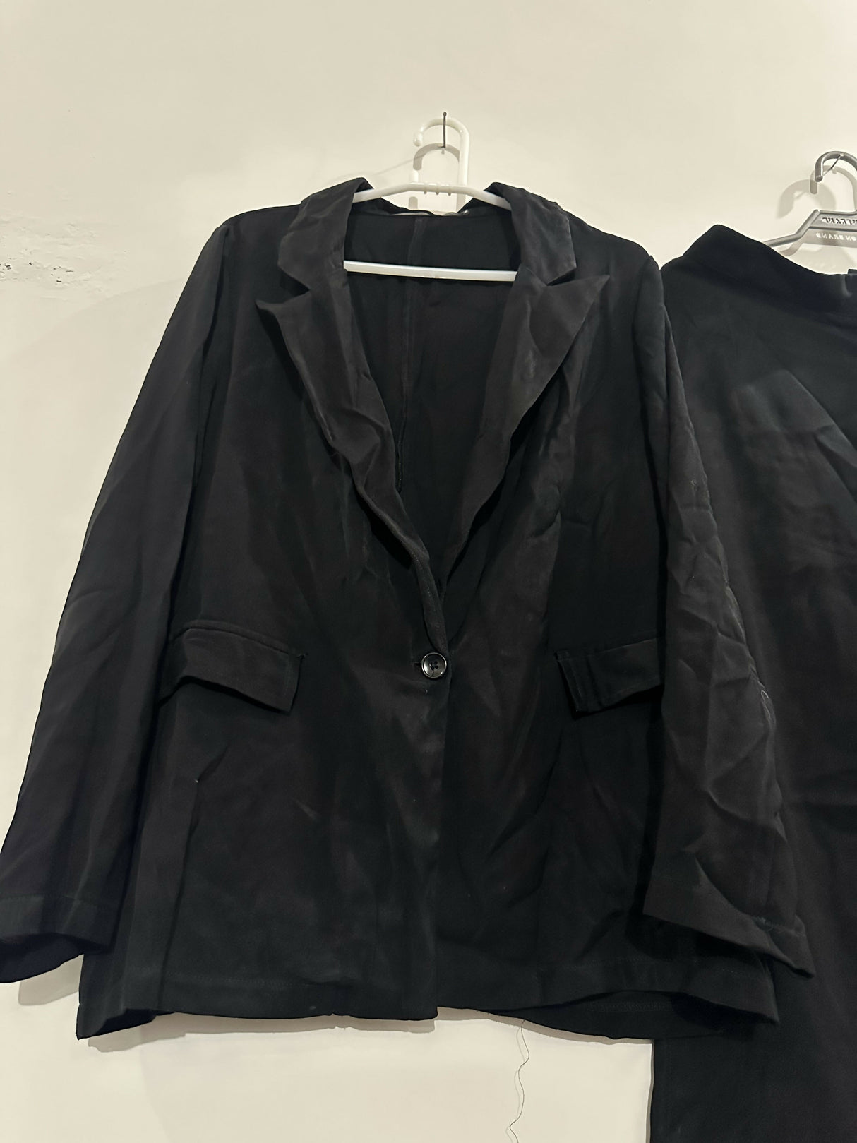 Negative Apparel |Black Pant Coat | Women Western | Medium | Preloved