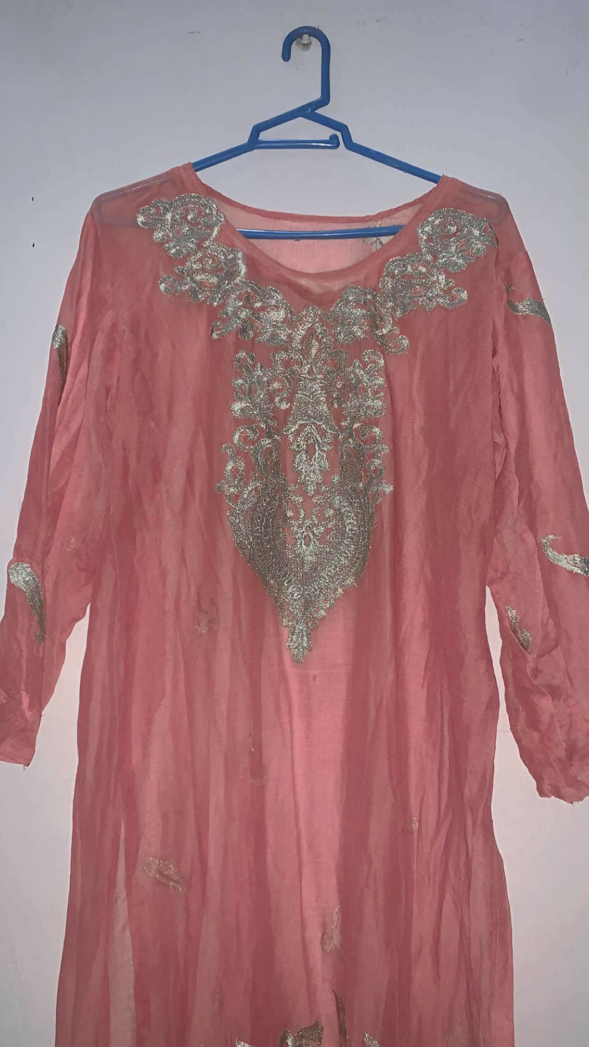2 piece Soft Pink Dress | Women Locally Made Formals | Large | Preloved