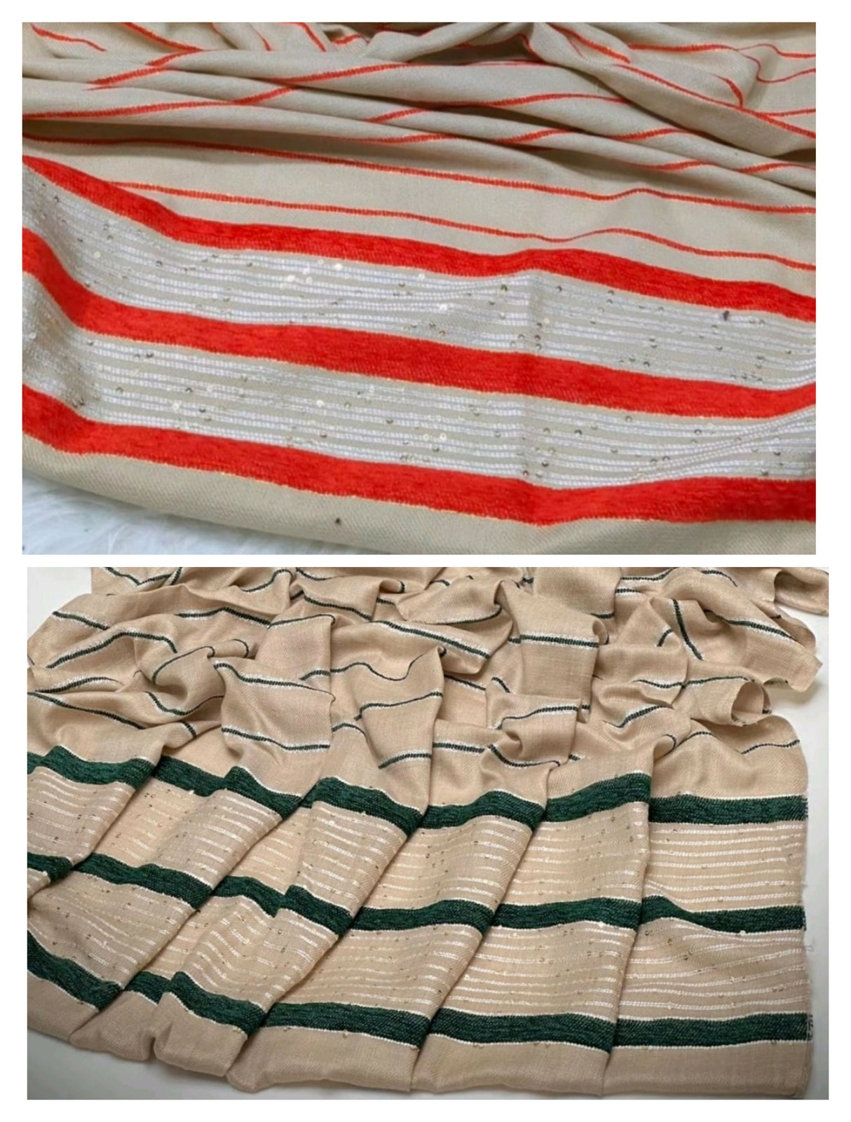 Pack of 2 Shawls | Jacquard Pashmina Wool Shawl | Women Accessories | Brand New