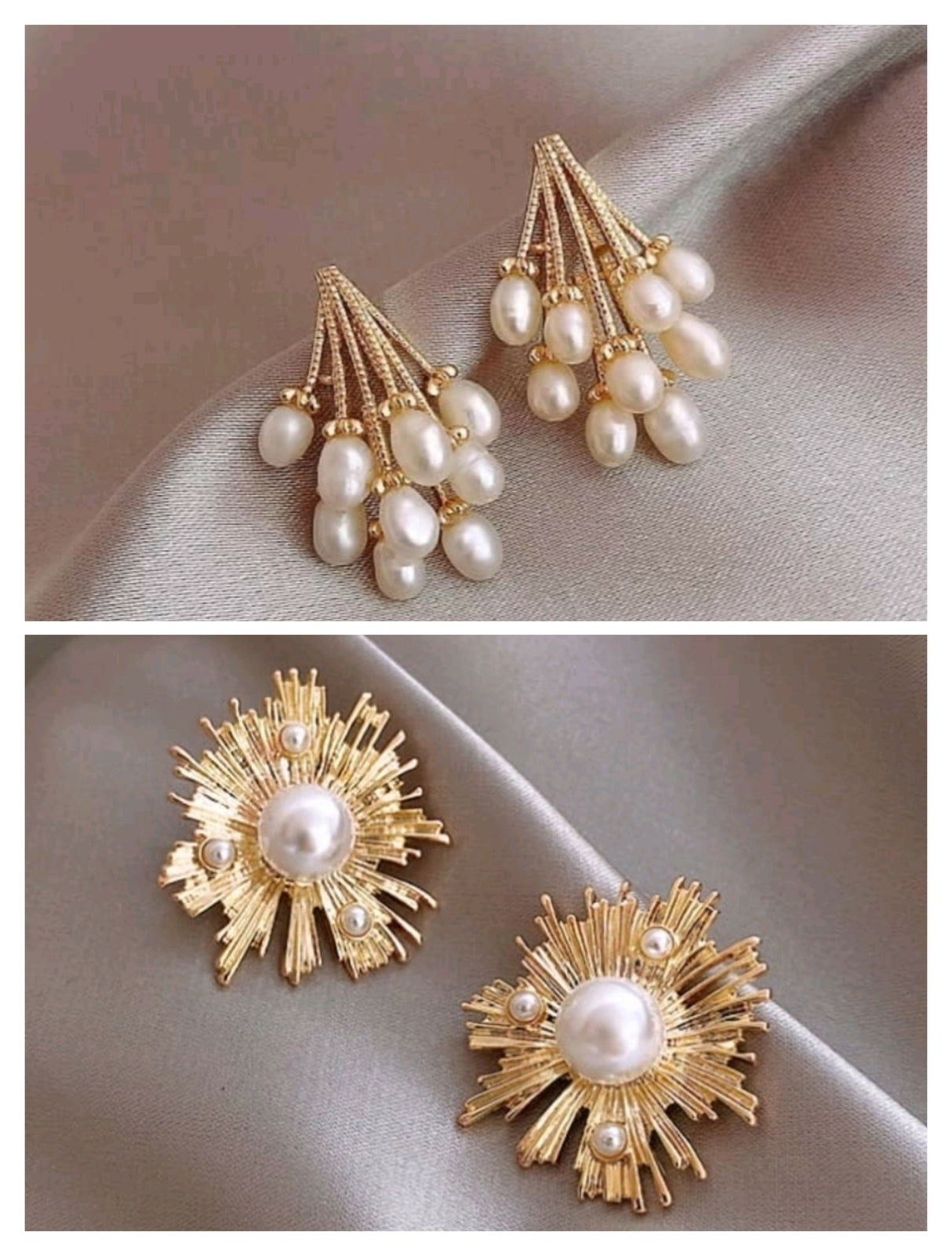 Pack of 2 Pairs of Earrings (171-056) | Women Jewelry | Earrings | Size: 3cm×2cm | New