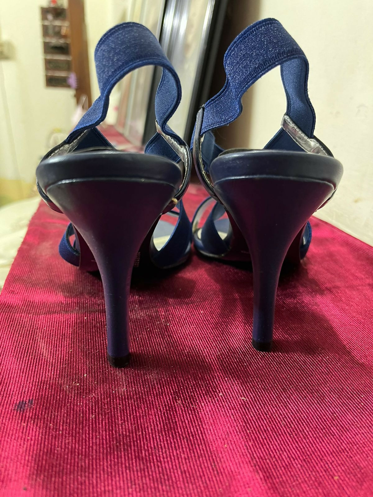 Liz Claiborne (USA) | Blue Heels with Elastic Straps | Women Shoes | Size: 8 | New