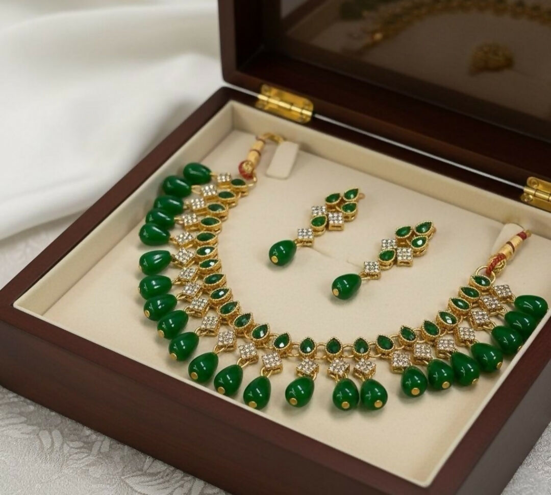 Tear Pearl Drop Necklace Set-00023 | Women Jewelry | Wedding Jewelry & Sets | Brand New