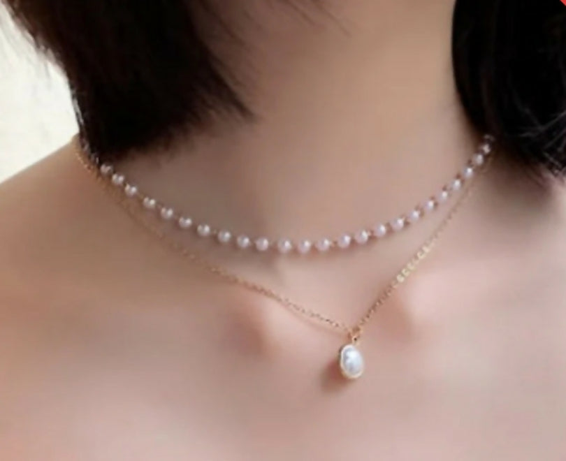 Curb Pearl Necklace -193 | Women Jewelry | Necklaces & Pendants | Brand New