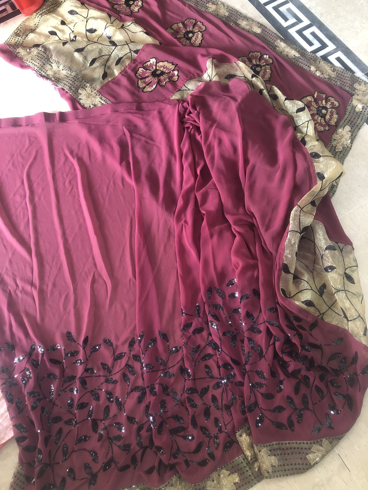 Embroidered Saree | Women Locally Made Formals | Sarees | Small | Worn Once