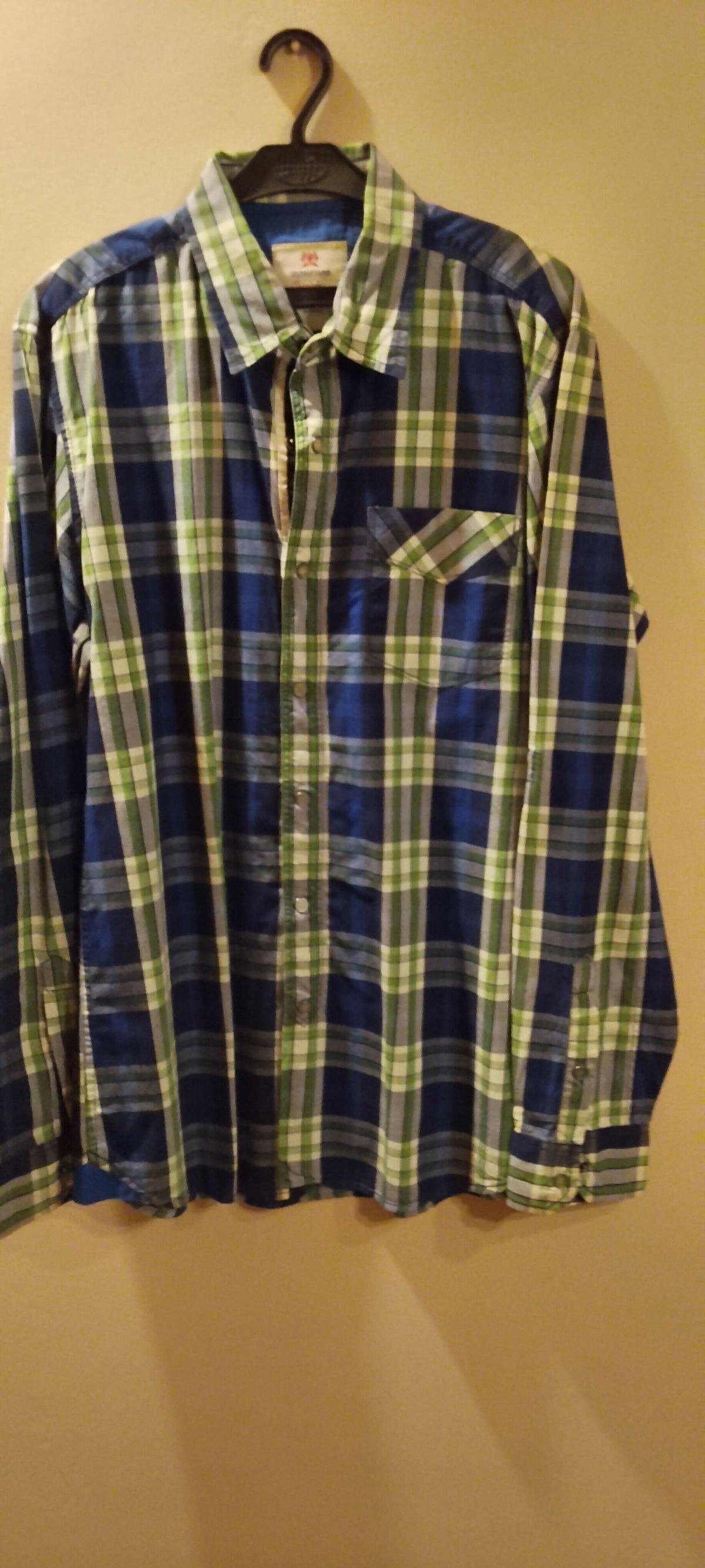 Fifth Avenue | Men Shirts & Tops | Blue & Green | Medium | Preloved