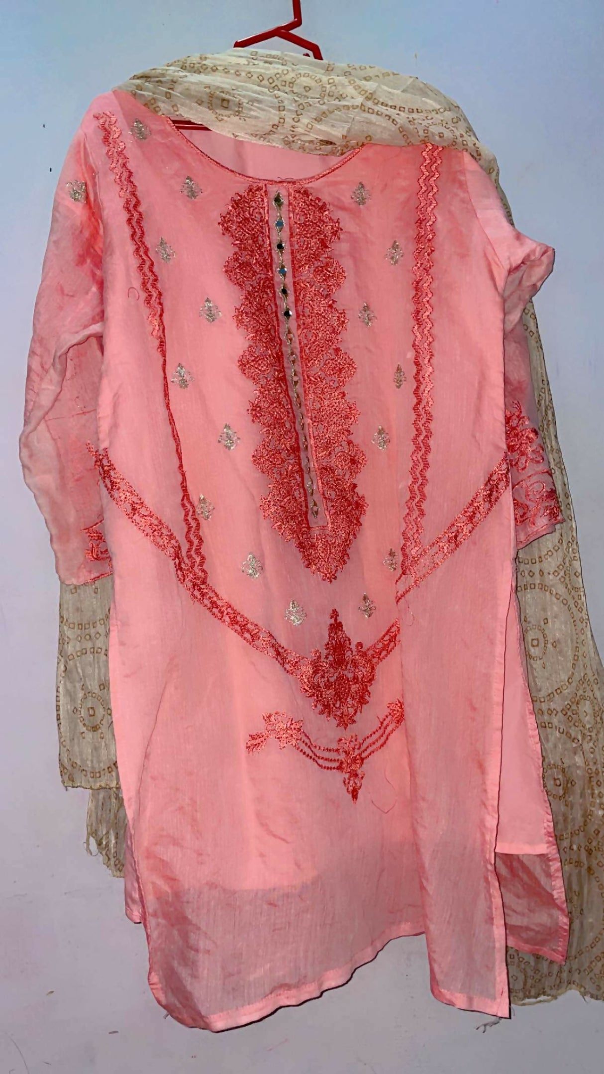 Pink Suit | Women Locally Made Kurta | Large | Worn Once