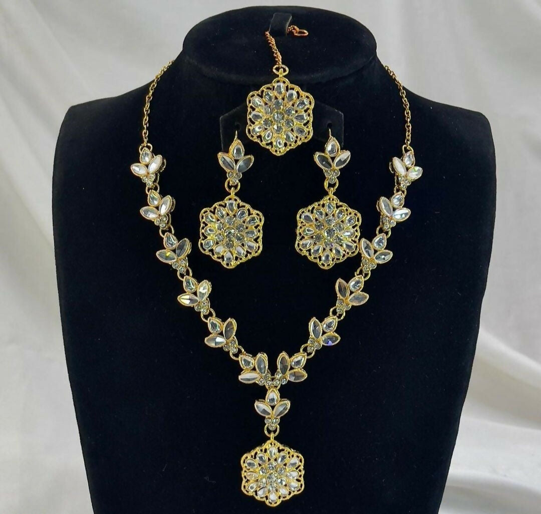 Tear/Flower Drop Necklace Set-00006 | Women Jewelry | Wedding Jewelry & Sets | Brand New