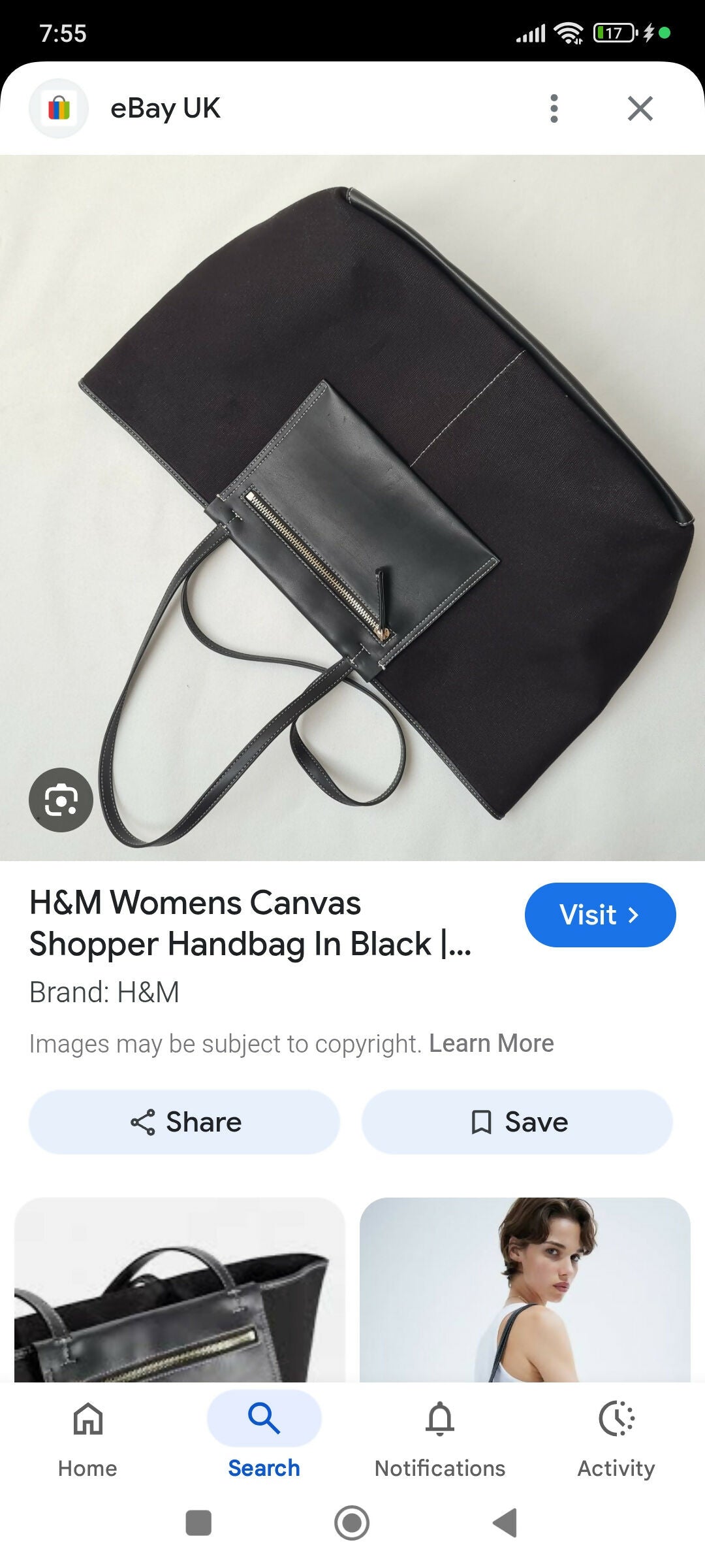 H&M Leather Bag | Women Bags | XLarge | New