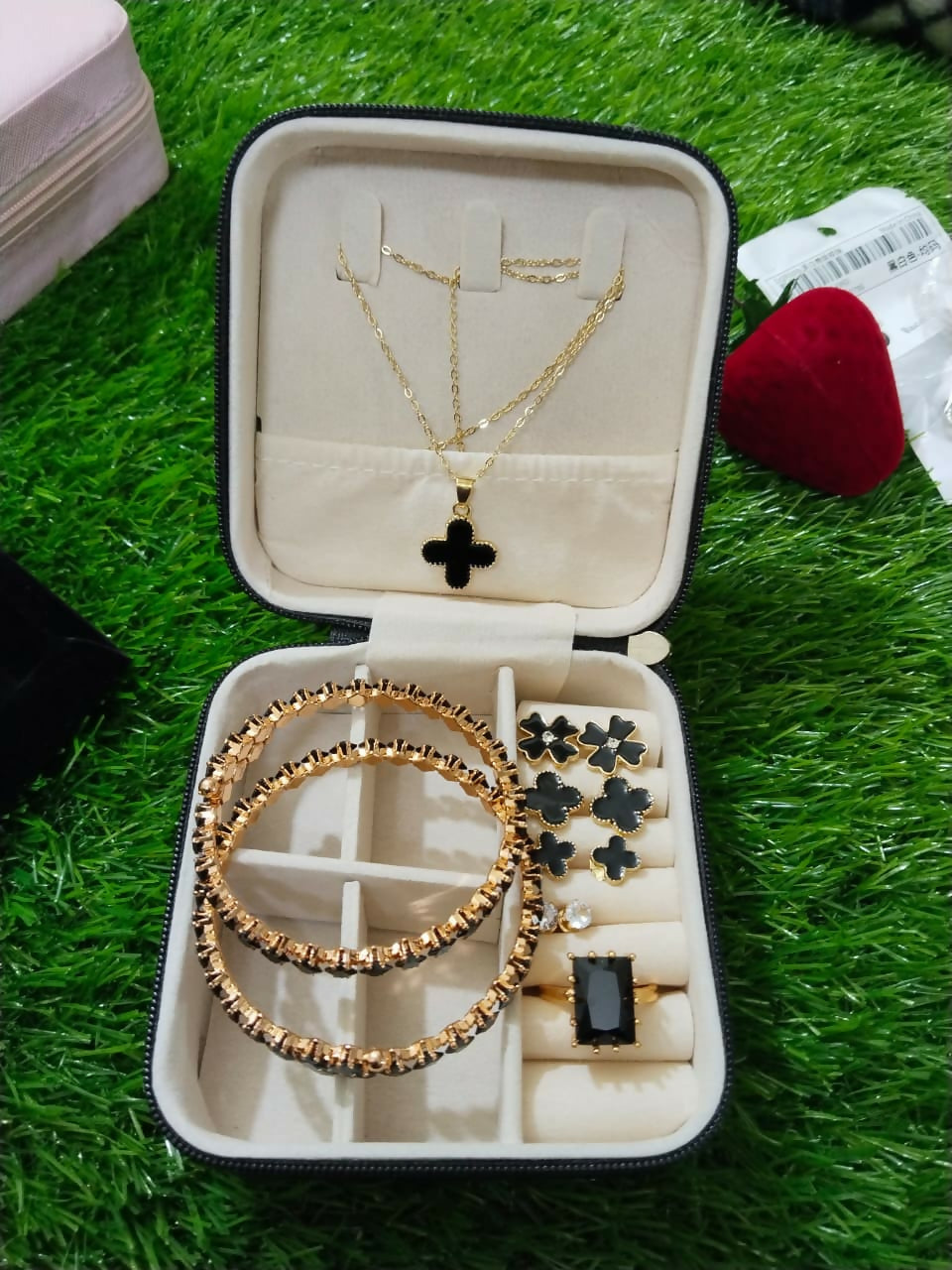 Jewelry Box With Set & Bracellet | Women Jewelry | Small | New