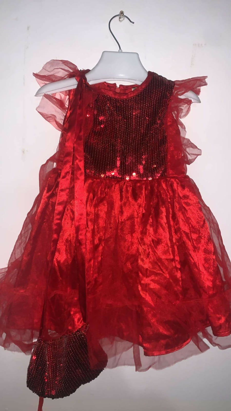 Bacha Party | Red Frock | Girls Skirts & Dresses | Size: 2 to 3 Yrs | Preloved