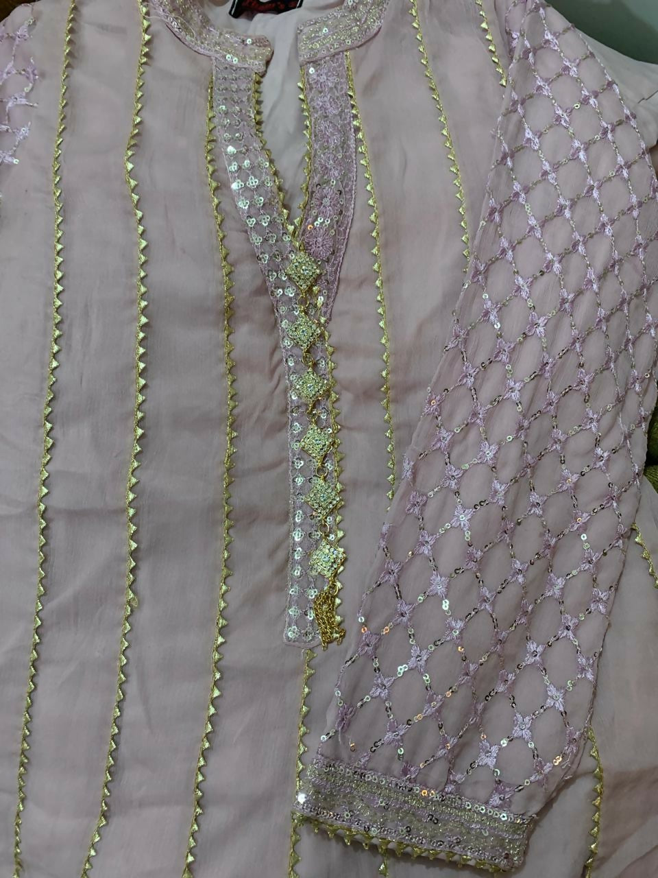 Embroidered Long Frock | Women Frocks & Maxis | Medium | Worn Once