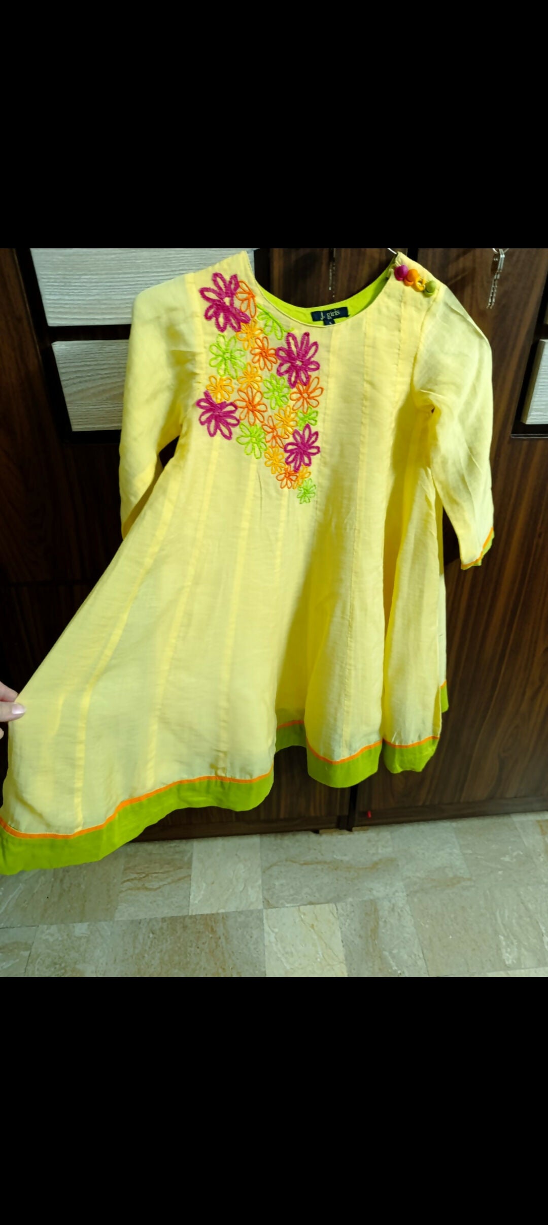 Junaid Jamshed | Girls Skirts & Dresses | Size: 4 to 6 Yrs | Worn Once