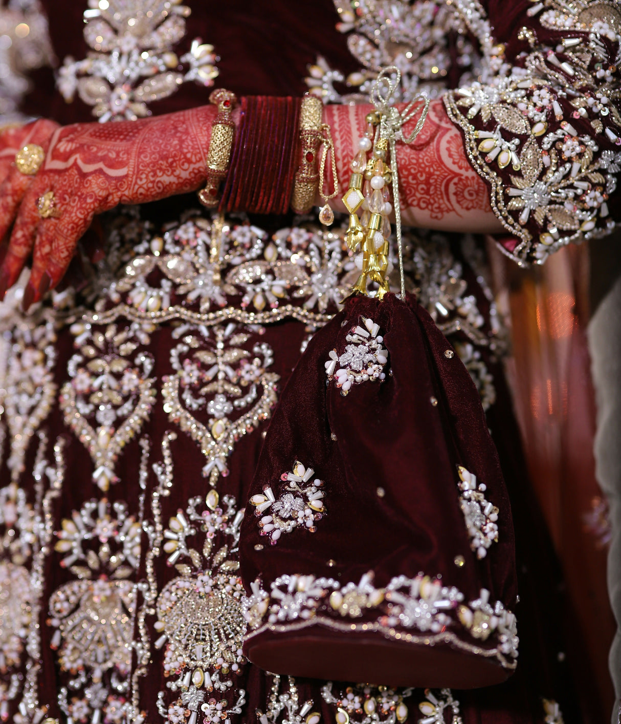 Divine Maroon Bridal Suit | Women Bridals | Medium | Worn Once