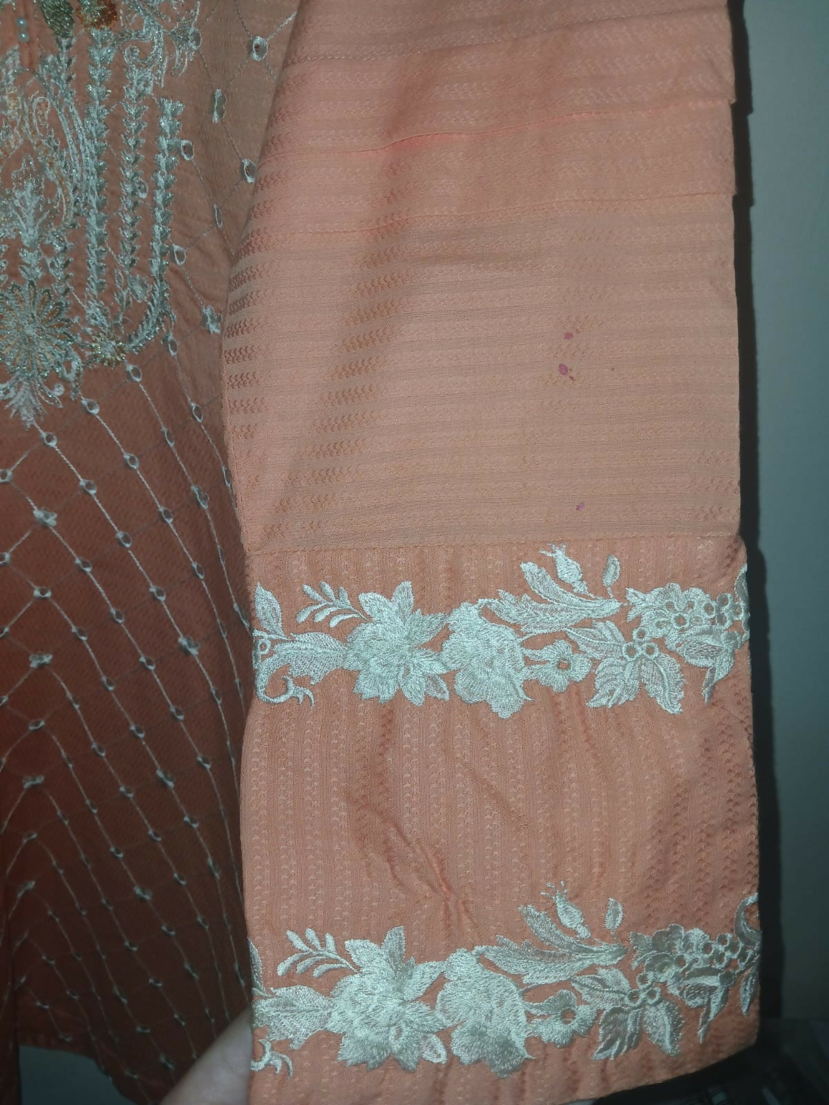 Embroidered Orange Kurta | Women Locally Made Kurta | XSmall | New