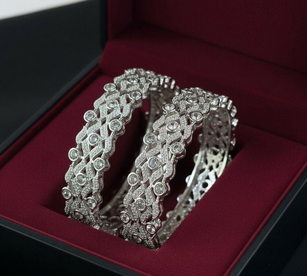 Round Stone Bangle Set-00020 | Women Jewelry | Bangles/Bracelets | Brand New