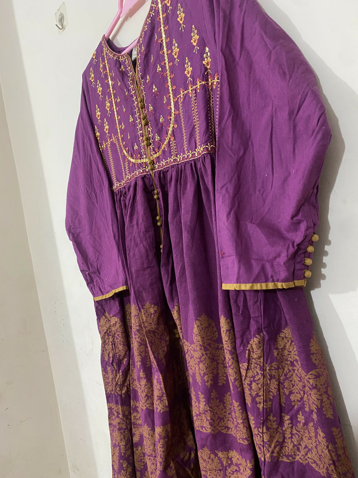 Ethnc | Women Branded Kurta | Purple | XLarge | Preloved
