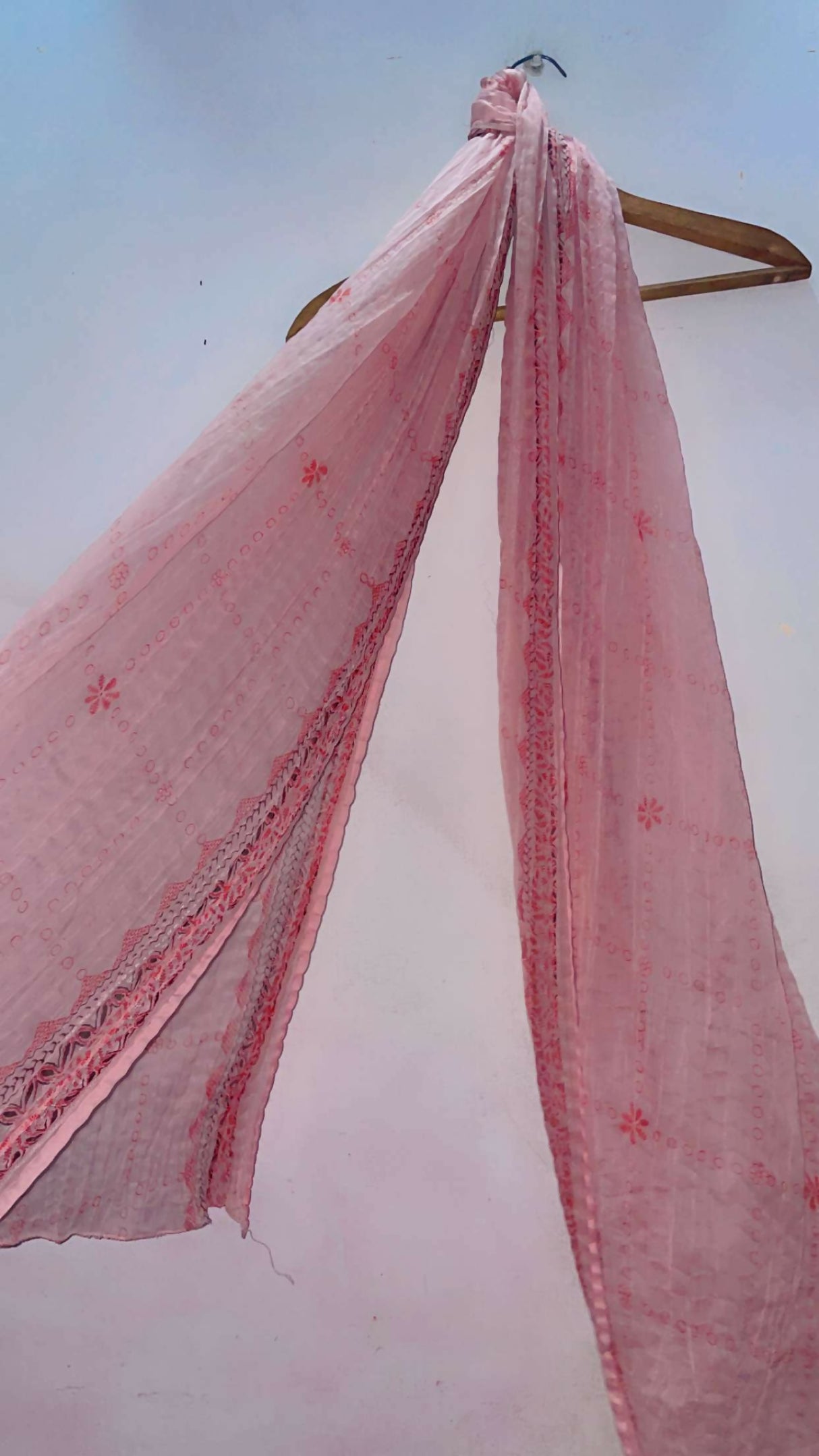 Pink Printed Stylish Chnri Dupatta | Women Accessories | Duppatas & Shawls | Standard | Preloved
