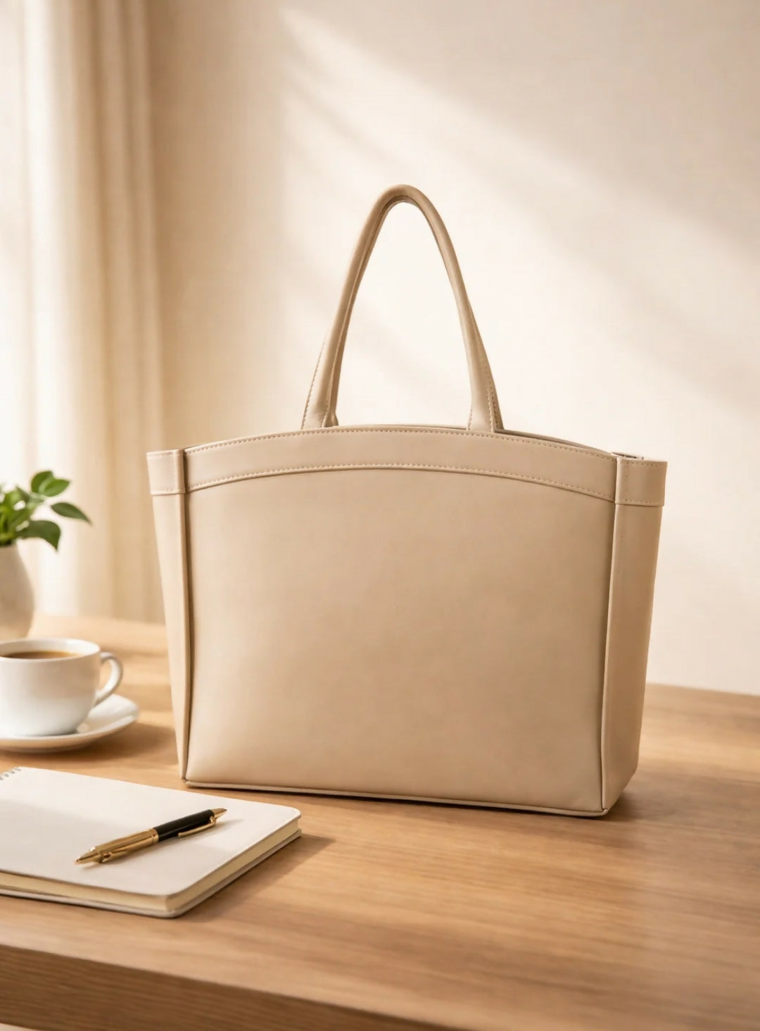 Curved Tote Bag | Women Bags | Large | Brand New