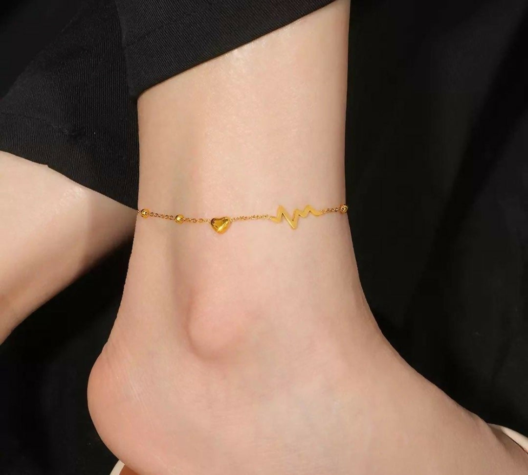 Heart Anklet Single-00205 | Women Jewelry | Anklets | Brand New