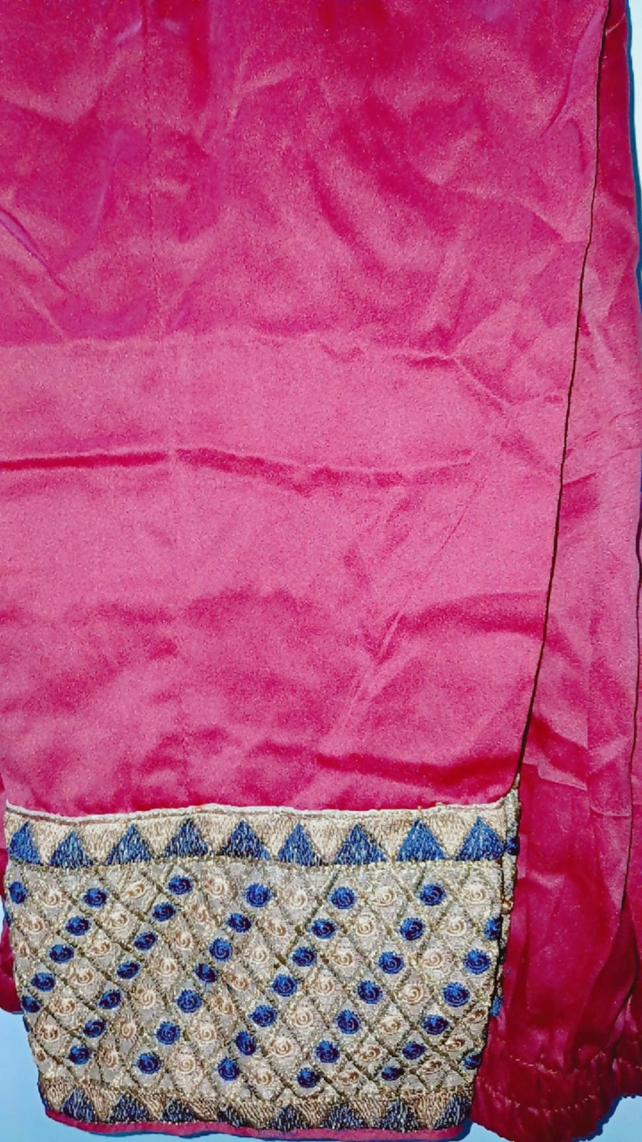 Brown Embroidered Golden & Pink 2Pcs Maxi | Women Frocks & Maxis | Medium | Preloved