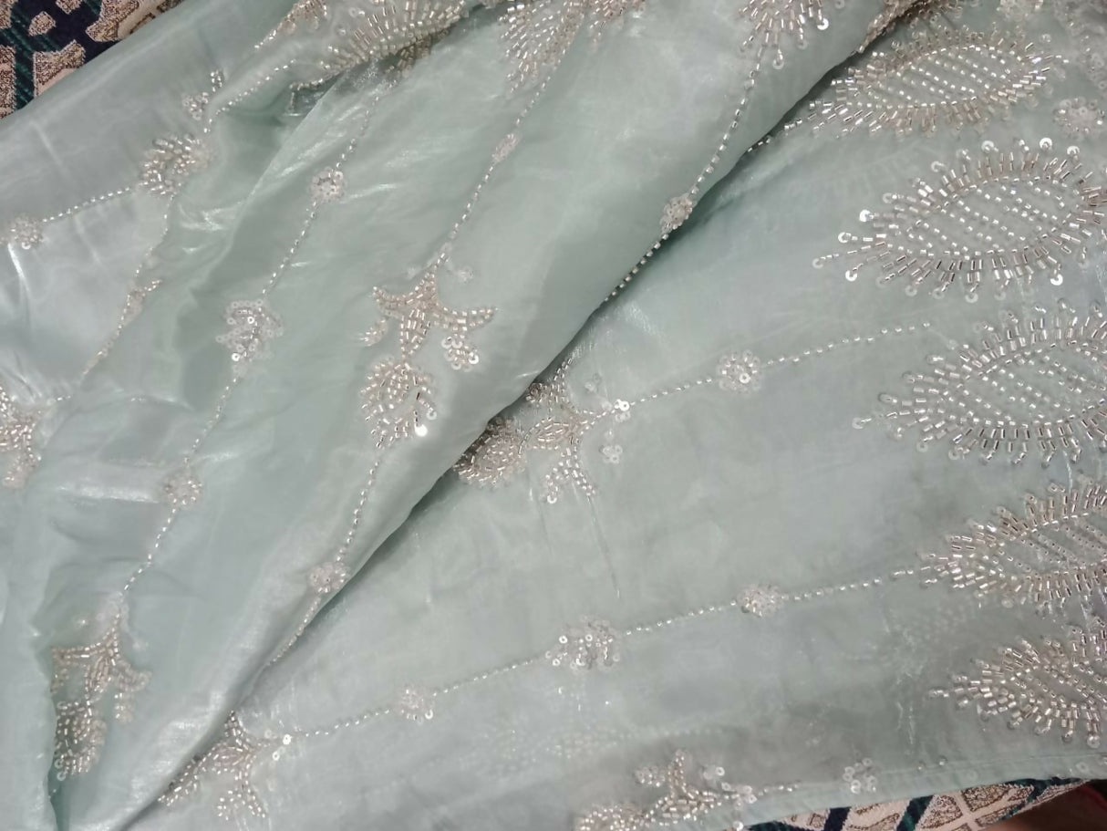 Ocean Blue Saree | Women Locally Made Formals | Sarees | Medium | Worn Once