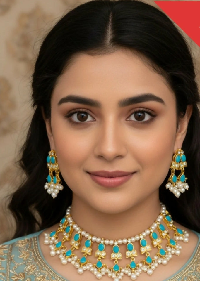 Beza/Saru Collar Necklace set-029 | Women Jewelry | Wedding Jewelry & Sets | Brand New