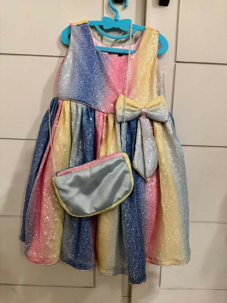 Party Dress with Bag | Kids | Girls Skirts & Dresses | Size:4-5Yrs | Preloved