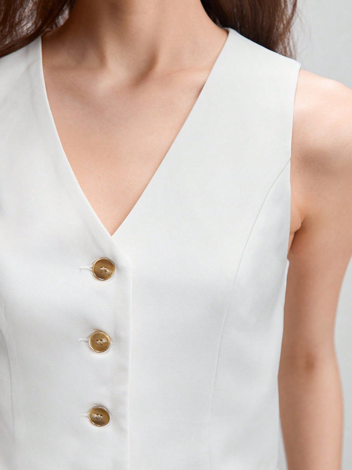 Buy SHEIN BIZwear Button Front Vest Blazer & Pants Workwear in Pakistan