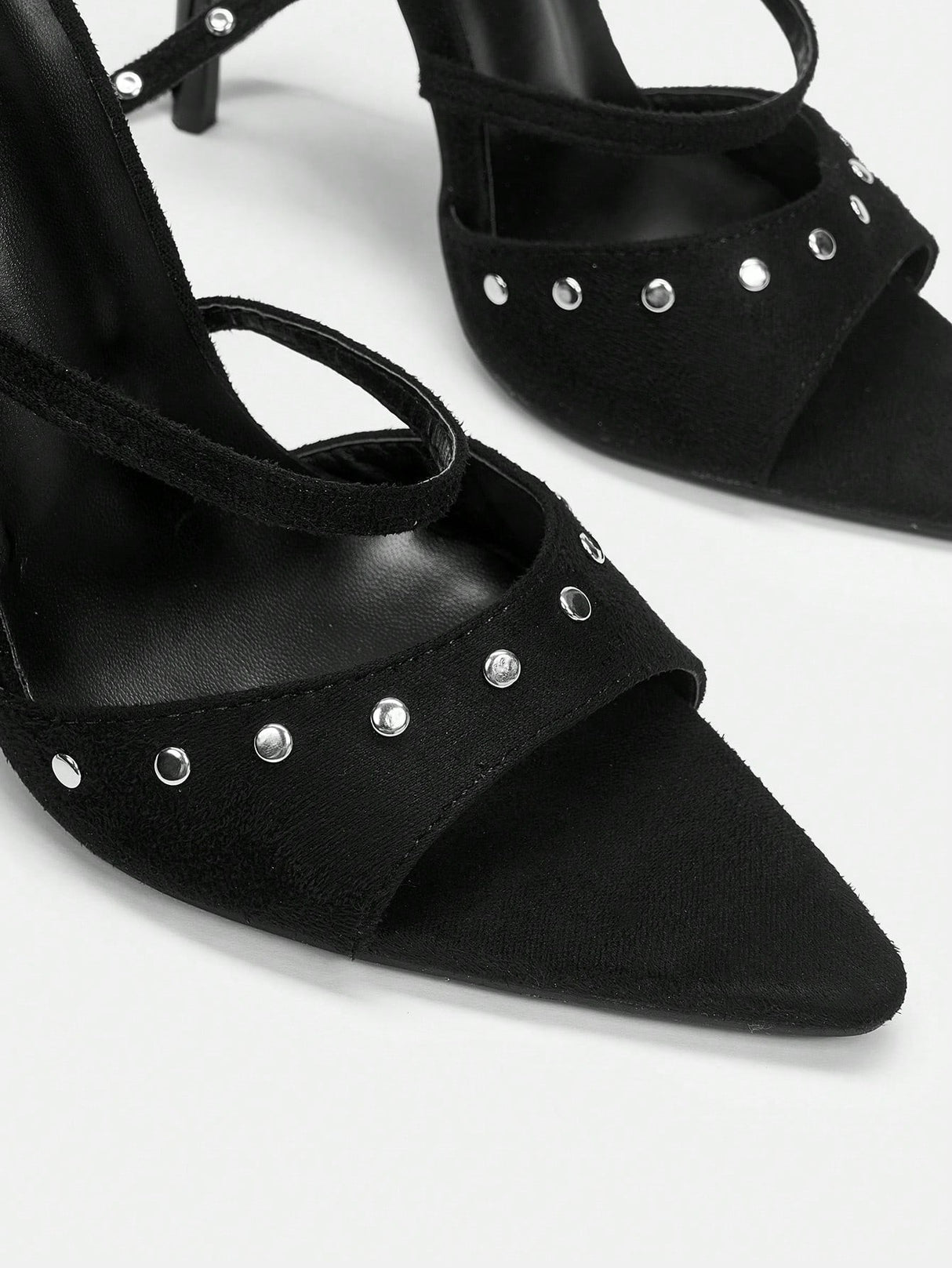 Buy SHEIN ICON Studded Strappy Stiletto High Heel Sandals With Open Toe in Pakistan