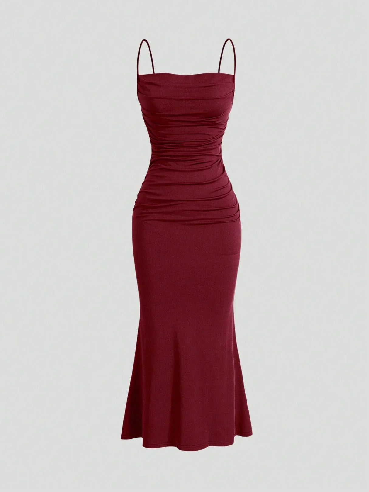 Buy SHEIN MOD Solid Ruched Cami Dress in Pakistan