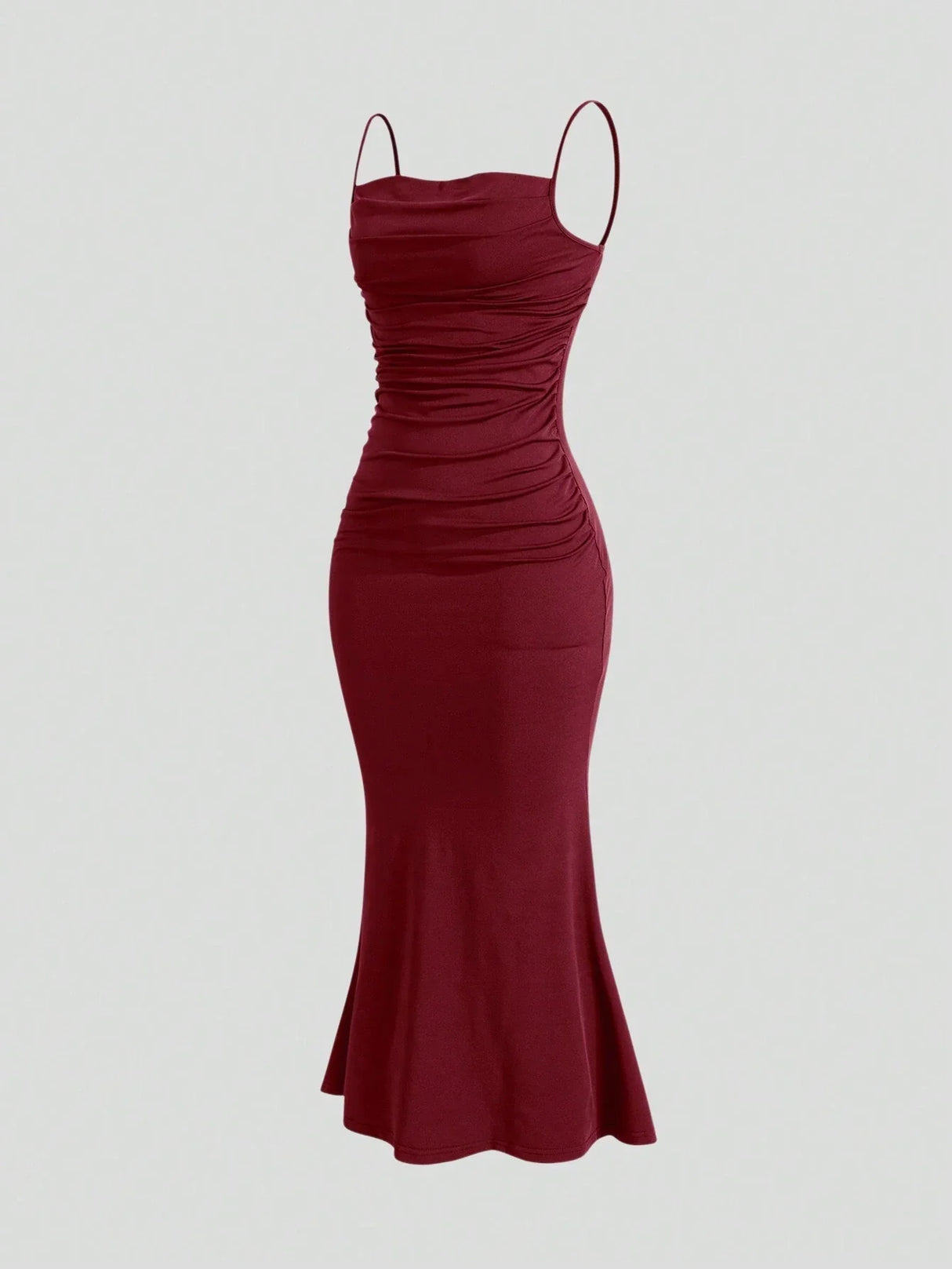 Buy SHEIN MOD Solid Ruched Cami Dress in Pakistan