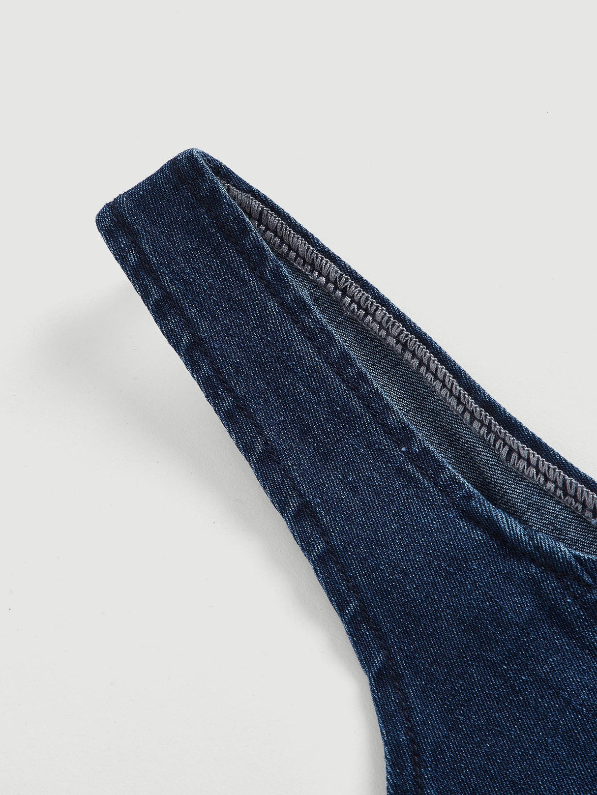 Buy SHEIN MOD Square Neck High-low Hem Tank Denim Top in Pakistan