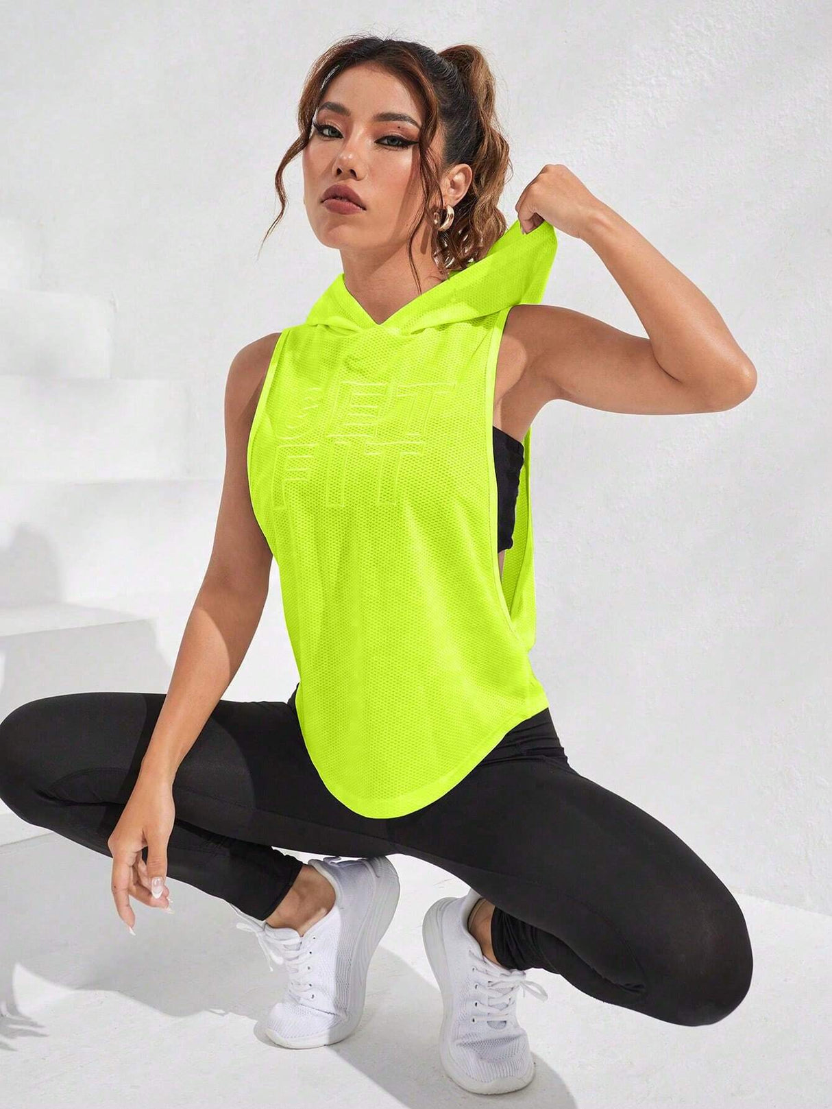 Buy SHEIN Street Sport Letter Graphic Hooded Sports Sweatshirt in Pakistan