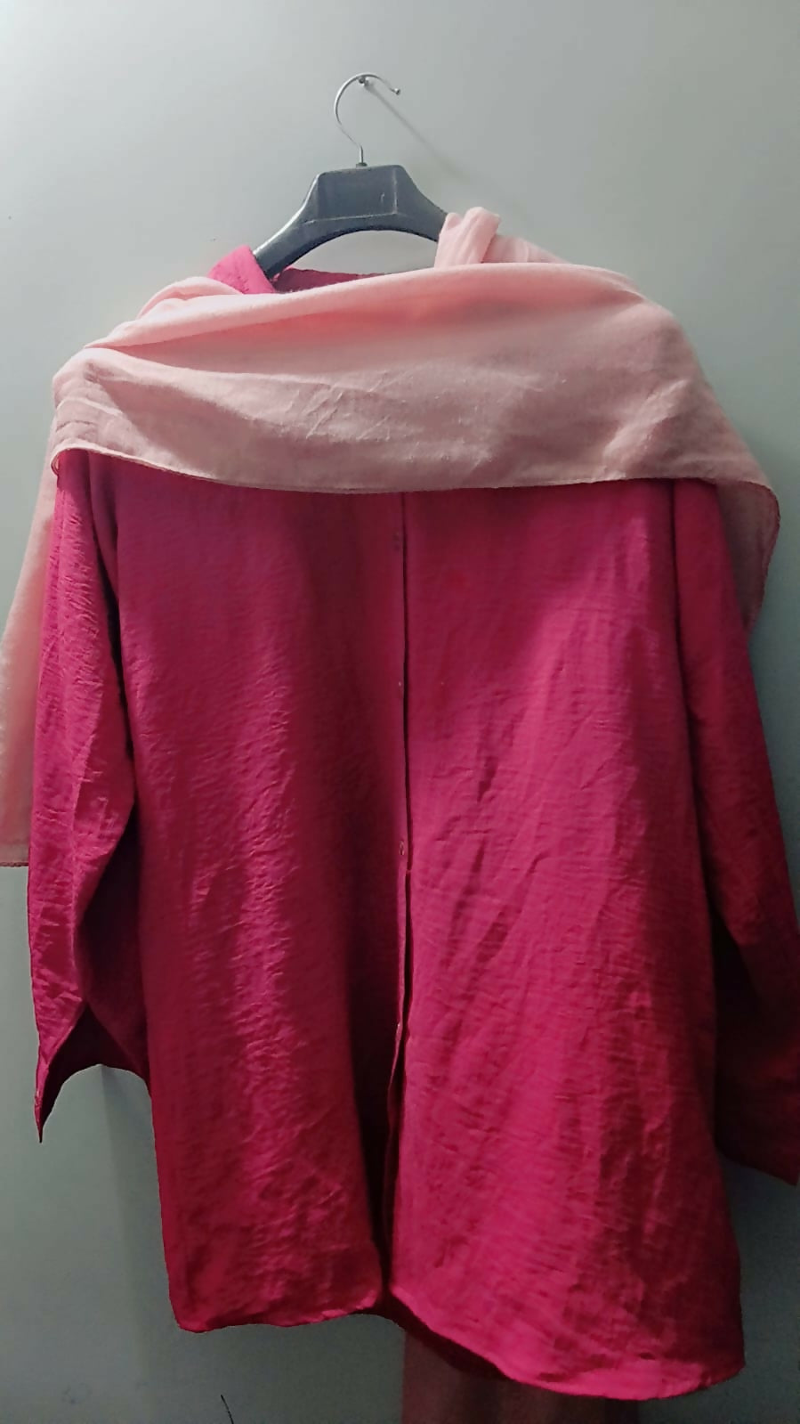 Pink Coord Set | Women Locally Made Kurta | Large | Preloved