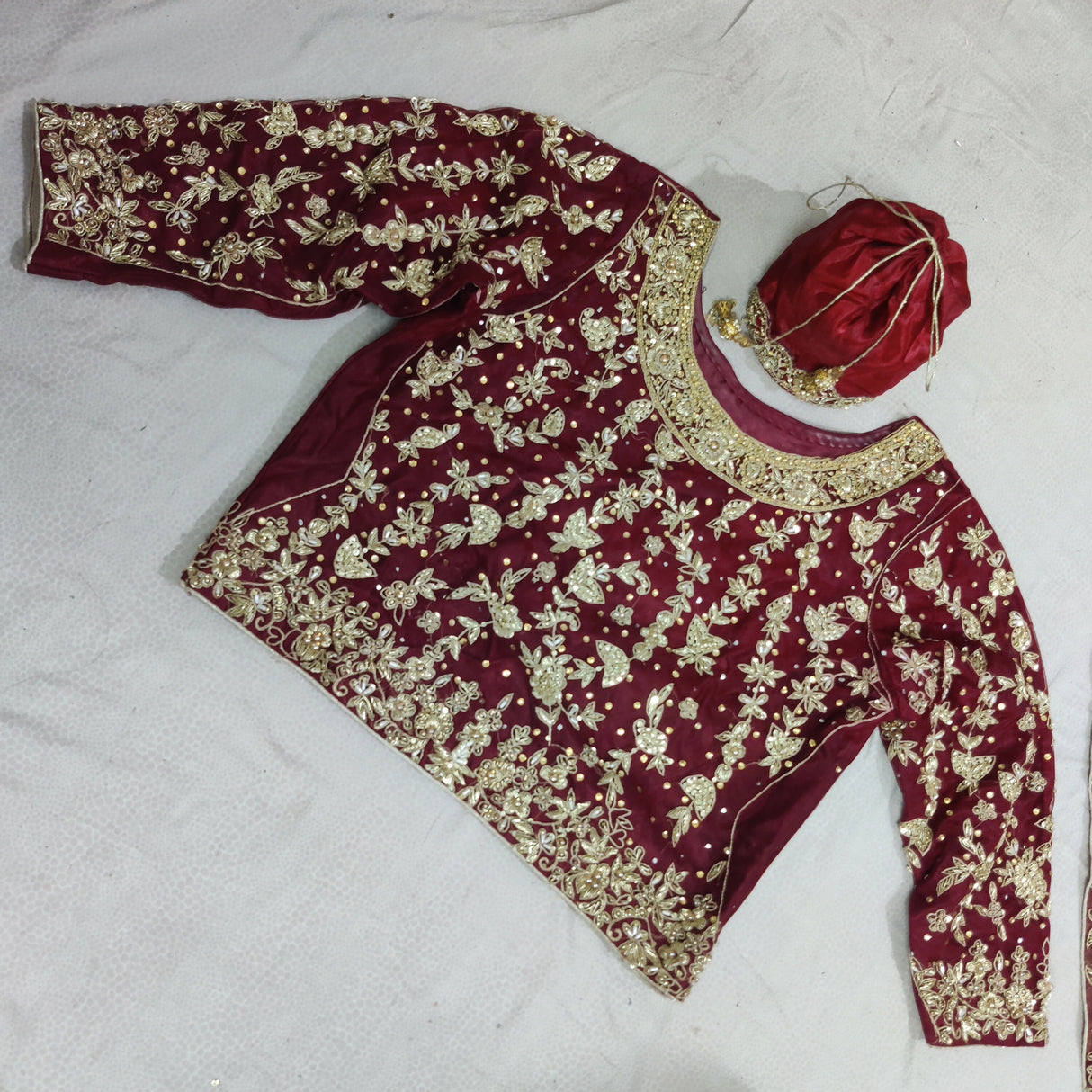 Fabolous Red Bridal Suit | Women Bridals | Medium | Worn Once