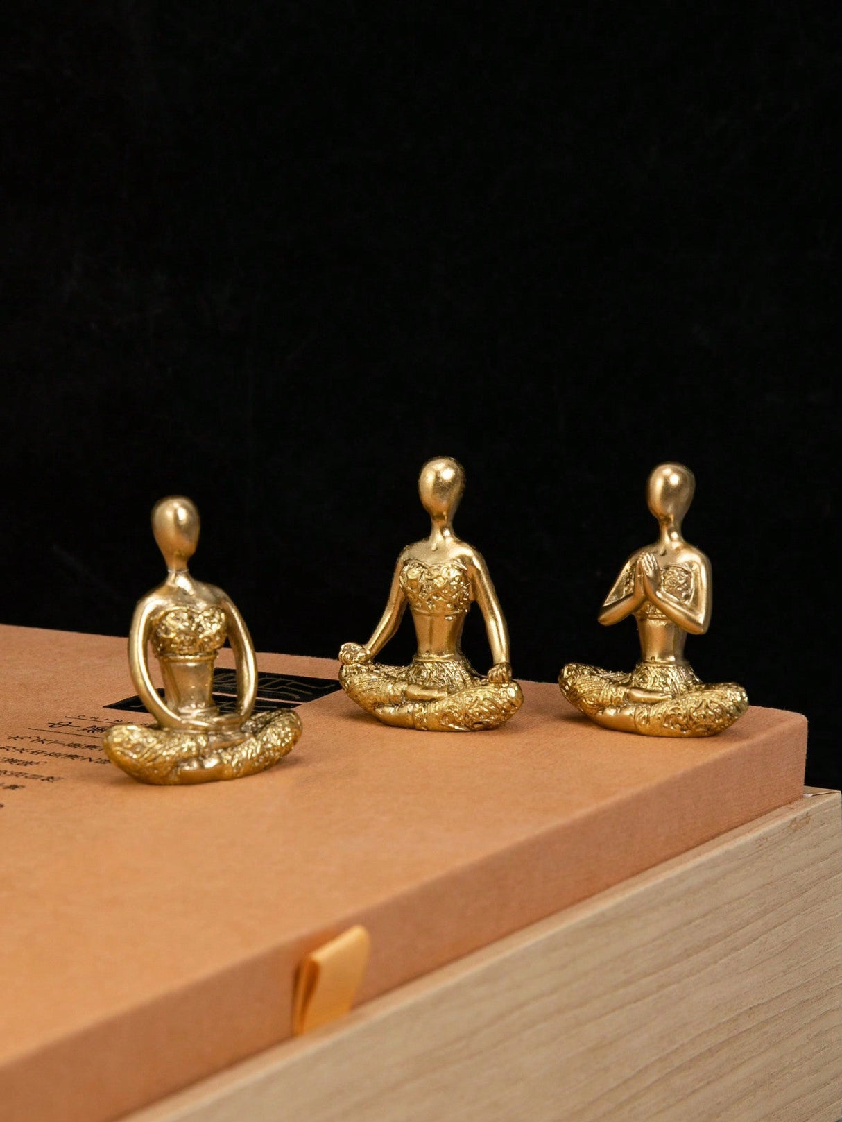 Buy SHEIN Set Of 3 Yoga Girl Figurine Miniature Ornament in Pakistan