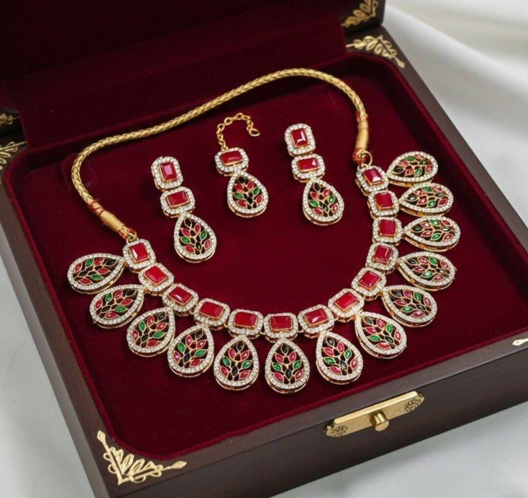 Marquise/Tear Drop Necklace Set-00032 | Women Jewelry | Wedding Jewelry & Sets | Brand New