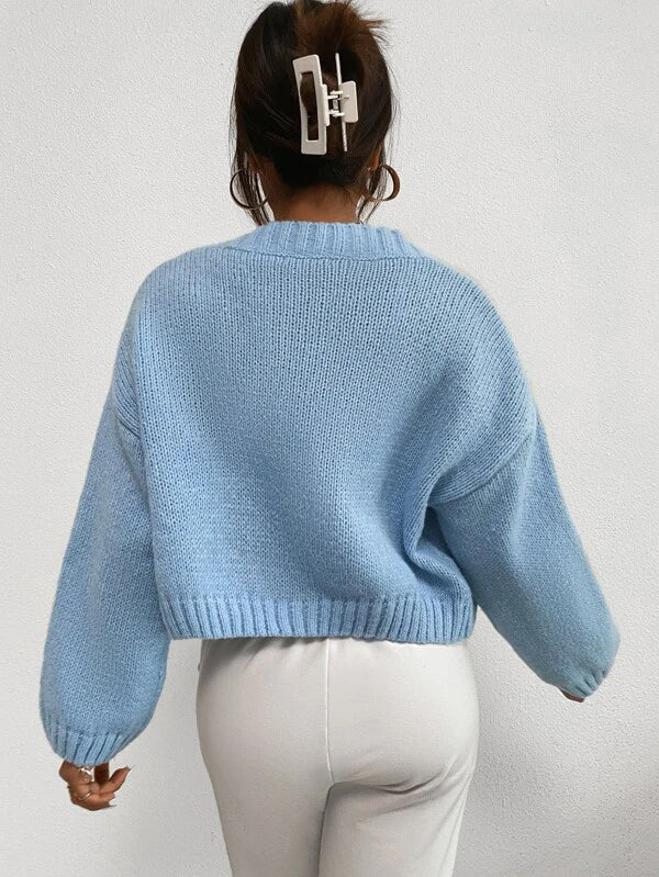 Buy Shein Clouds Pattern Drop Shoulder Cardigan in Pakistan