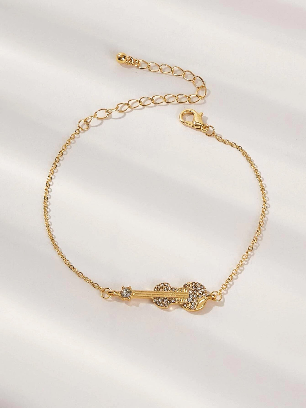 Buy Shein Rhinestone Decor Guitar Decor Chain Bracelet 1pc in Pakistan