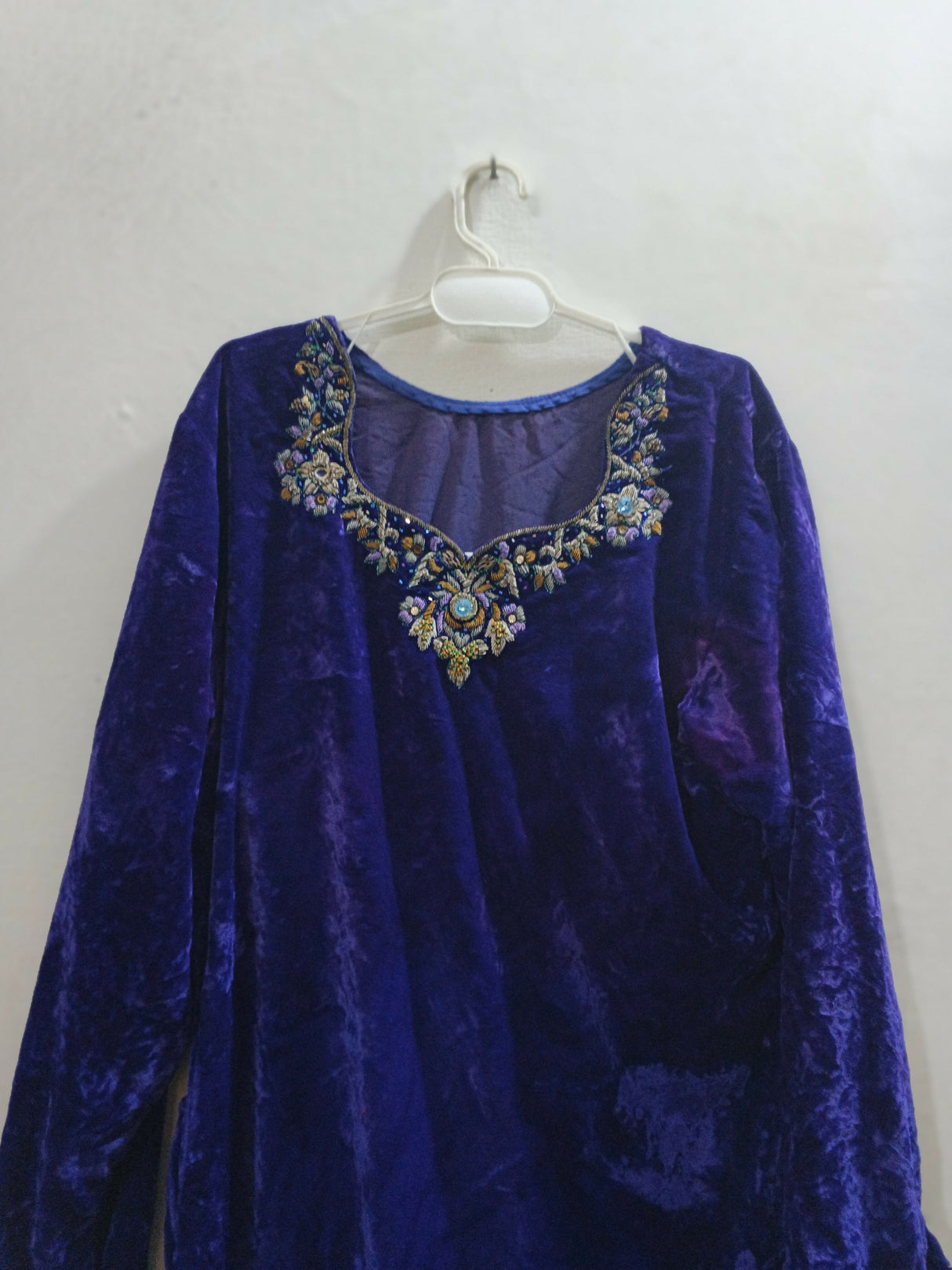 Blue Velvet Suit | Women Locally Made Formals | Medium | Preloved