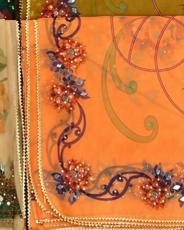Organza Mirror Dupattas | Women Accessories | Duppata | Large | Brand New